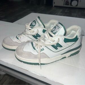 New balance 550 White and Green Sneakers